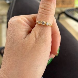 Dainty diamond ring. Great condition, gold filled.
